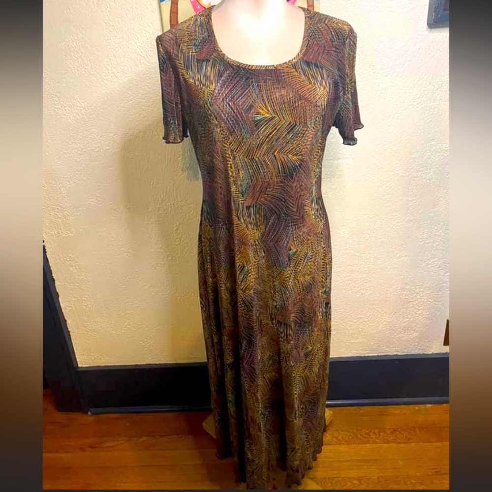 90s Connected Metallic Dress